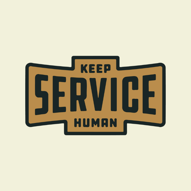 keep service human badge