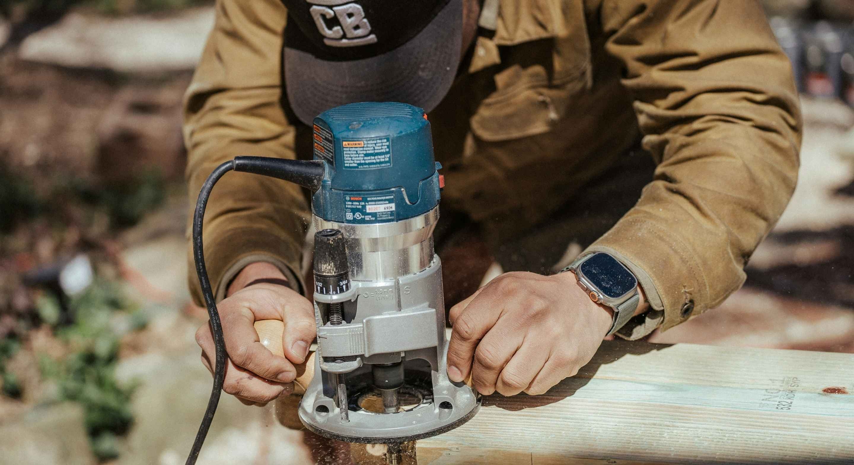 Restoration professional working on site