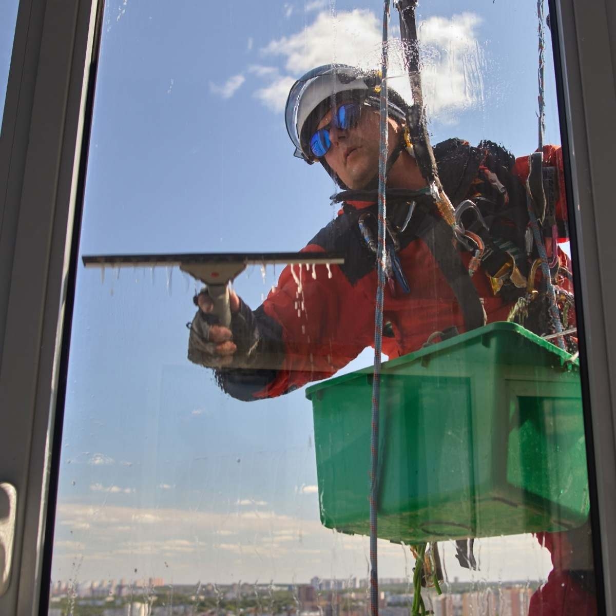 remodelling professional working in the site