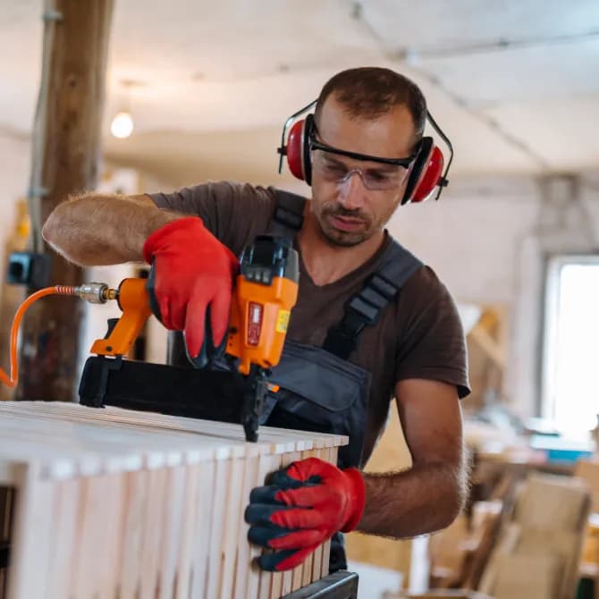 contractor in work