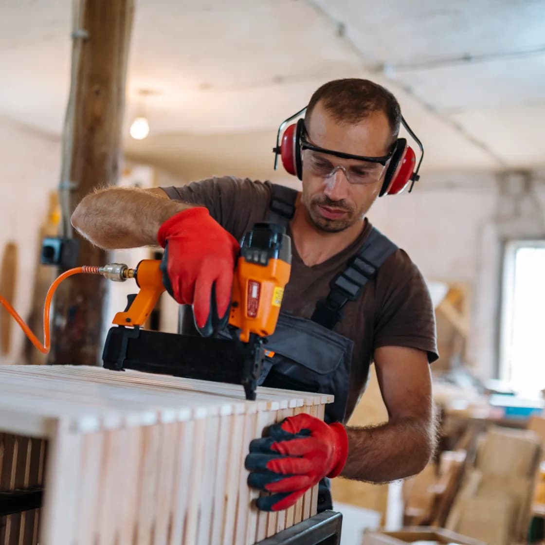 contractor in work