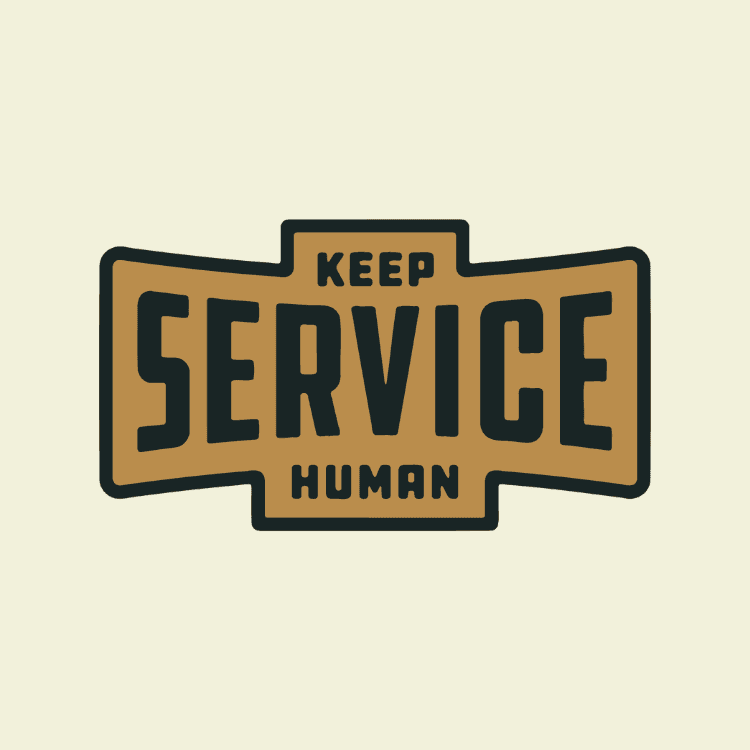 keep service human badge