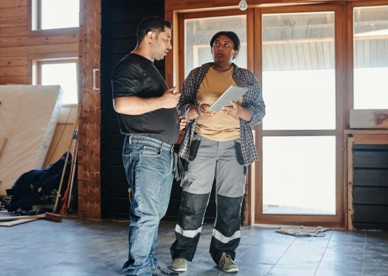 commercial cleaning proposal going on between two