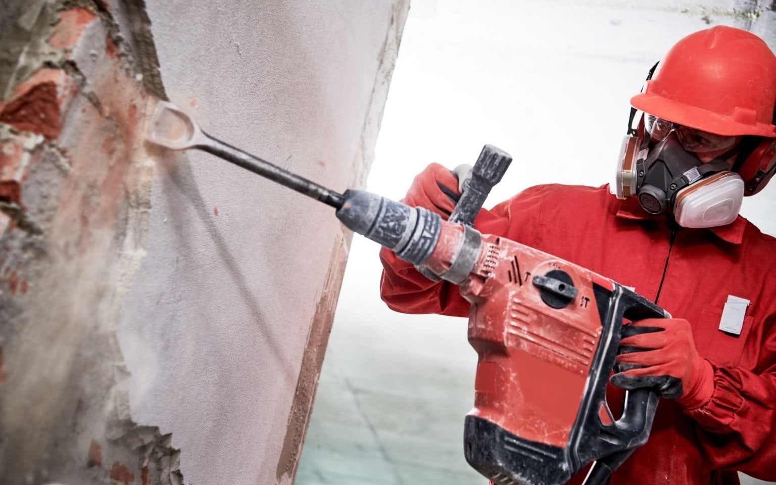 home service professional working in the site