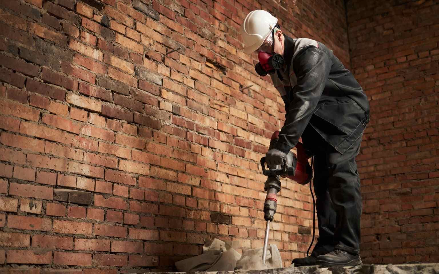 home service professional working in the site