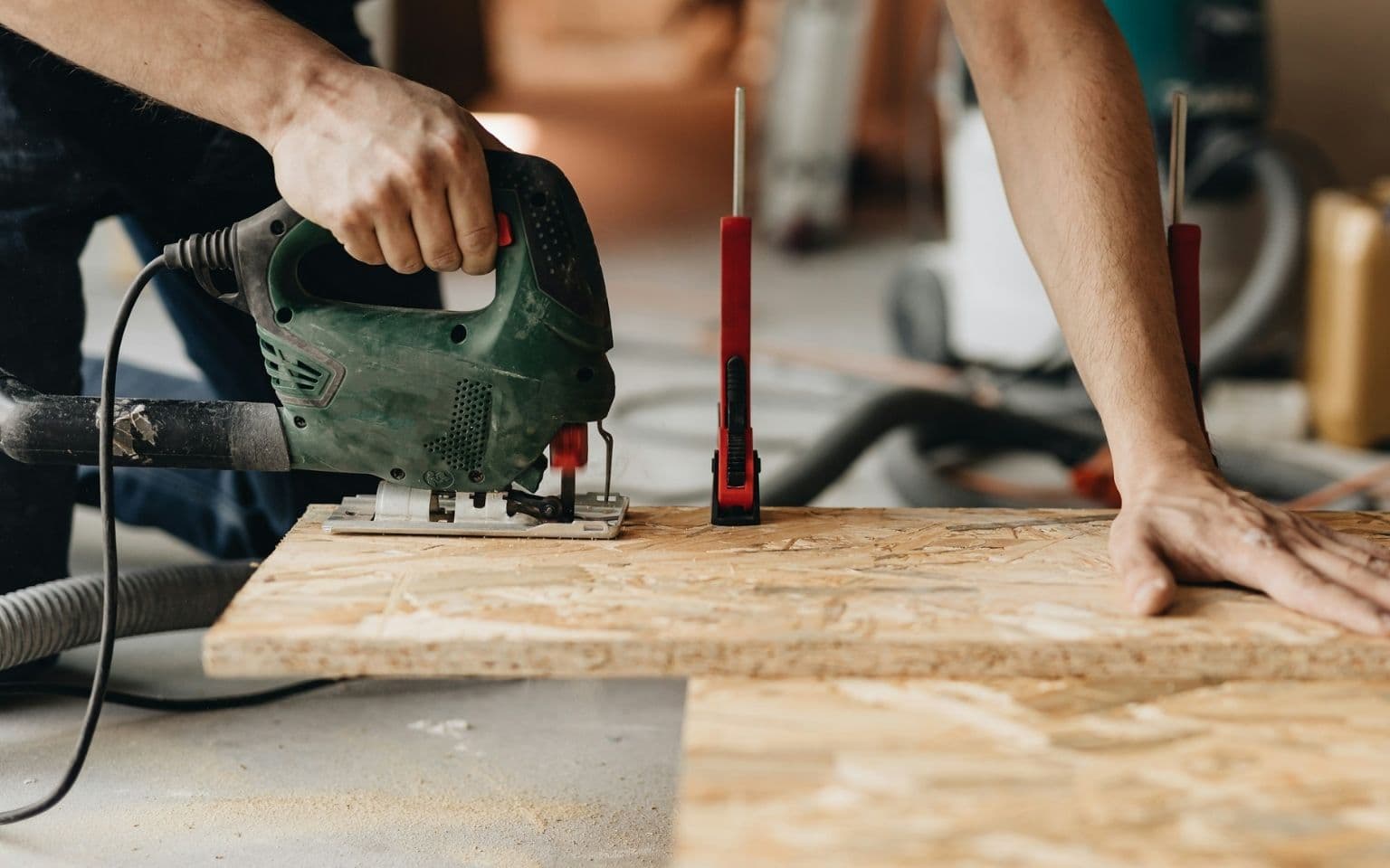 Roofing professional image while working